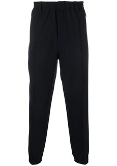 Armani elasticated-waist slim-cut trousers