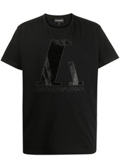 Armani embellished logo T-shirt