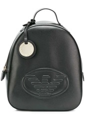 Armani embossed logo backpack