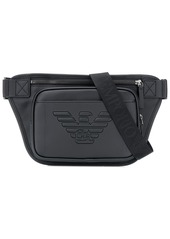 Armani embossed logo belt bag