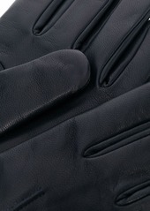 Armani embossed-logo gloves