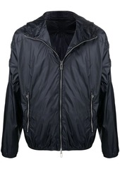 Armani embossed-logo lightweight jacket