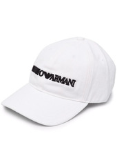 Armani embroidered logo baseball cap