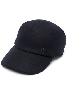 Armani embroidered-logo baseball cap