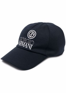 Armani embroidered-logo cap