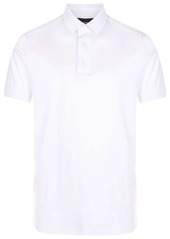 Armani embroidered-logo polo shirt