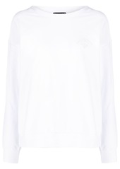 Armani embroidered-logo sweatshirt