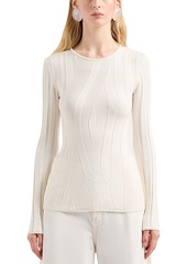 Emporio Armani Asymmetric Ribbed Sweater