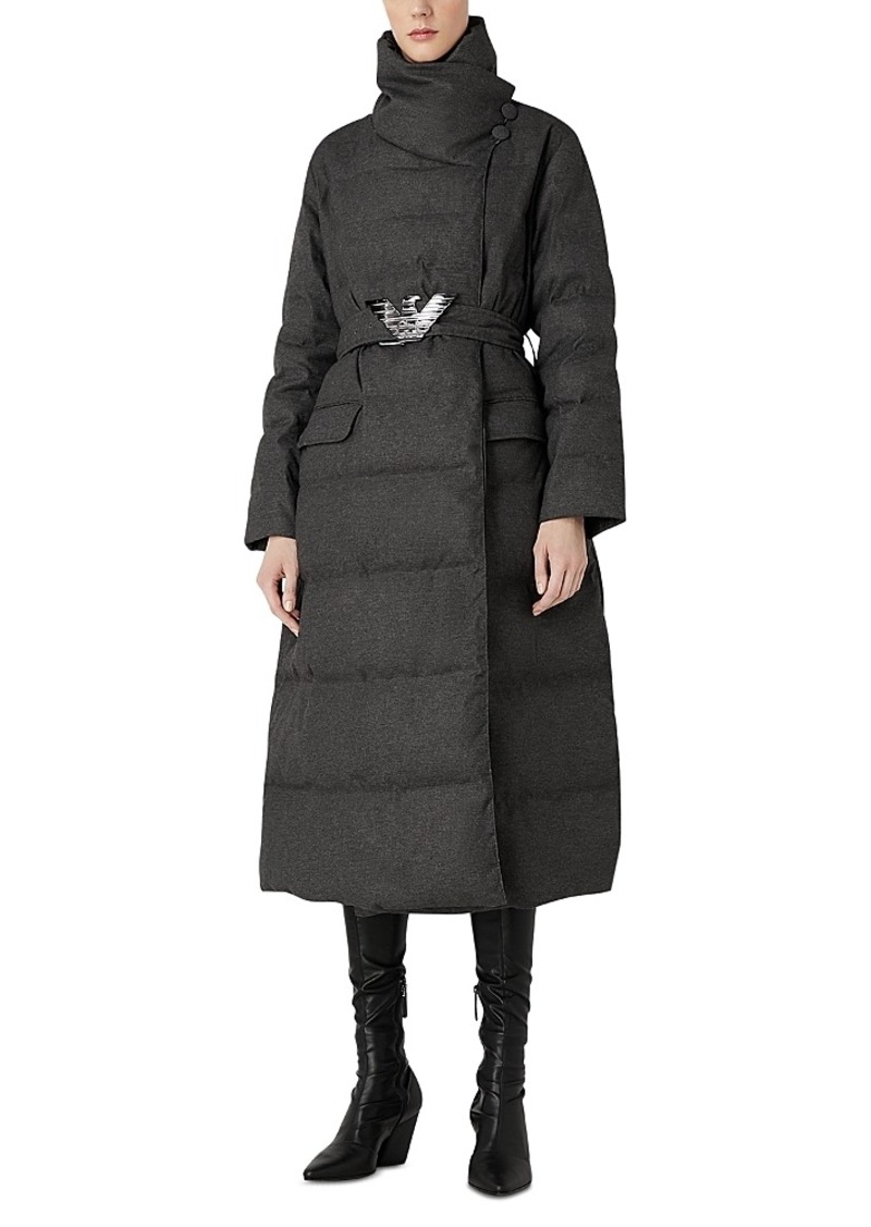 Emporio Armani Belted Down Puffer Coat