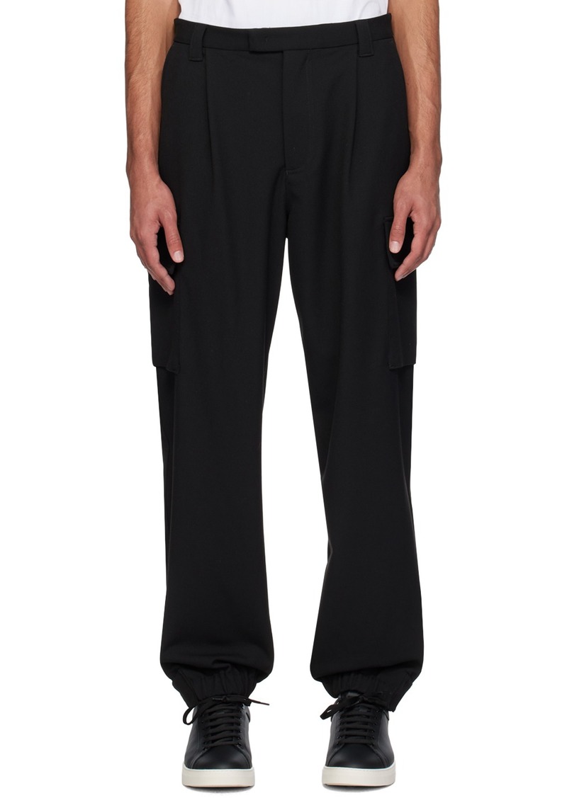 Emporio Armani Black Pocket Cargo Pants