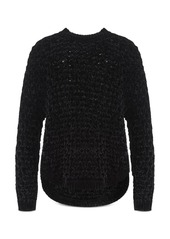 Emporio Armani Chenille Link Stitched Sweater