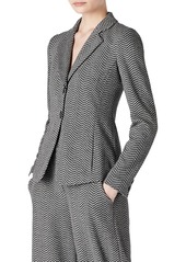 Emporio Armani Chevron Jacquard Blazer