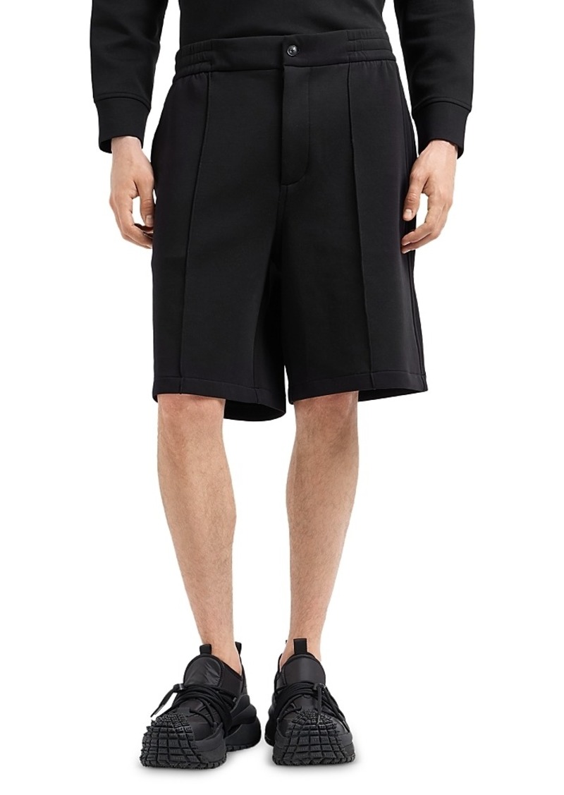 Emporio Armani Cotton Blend Double Jersey Regular Fit Bermuda Shorts