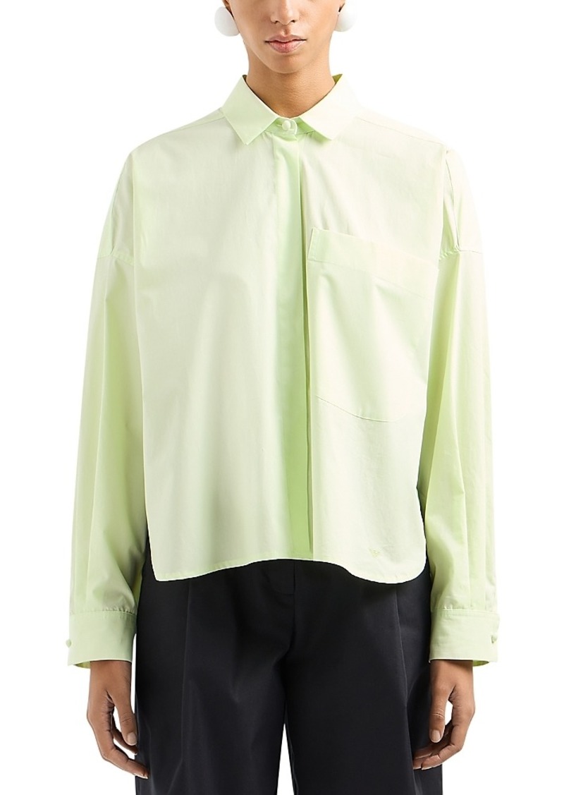 Emporio Armani Cotton Chest Pocket Shirt