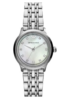 Emporio Armani Crystal Index Bracelet Watch