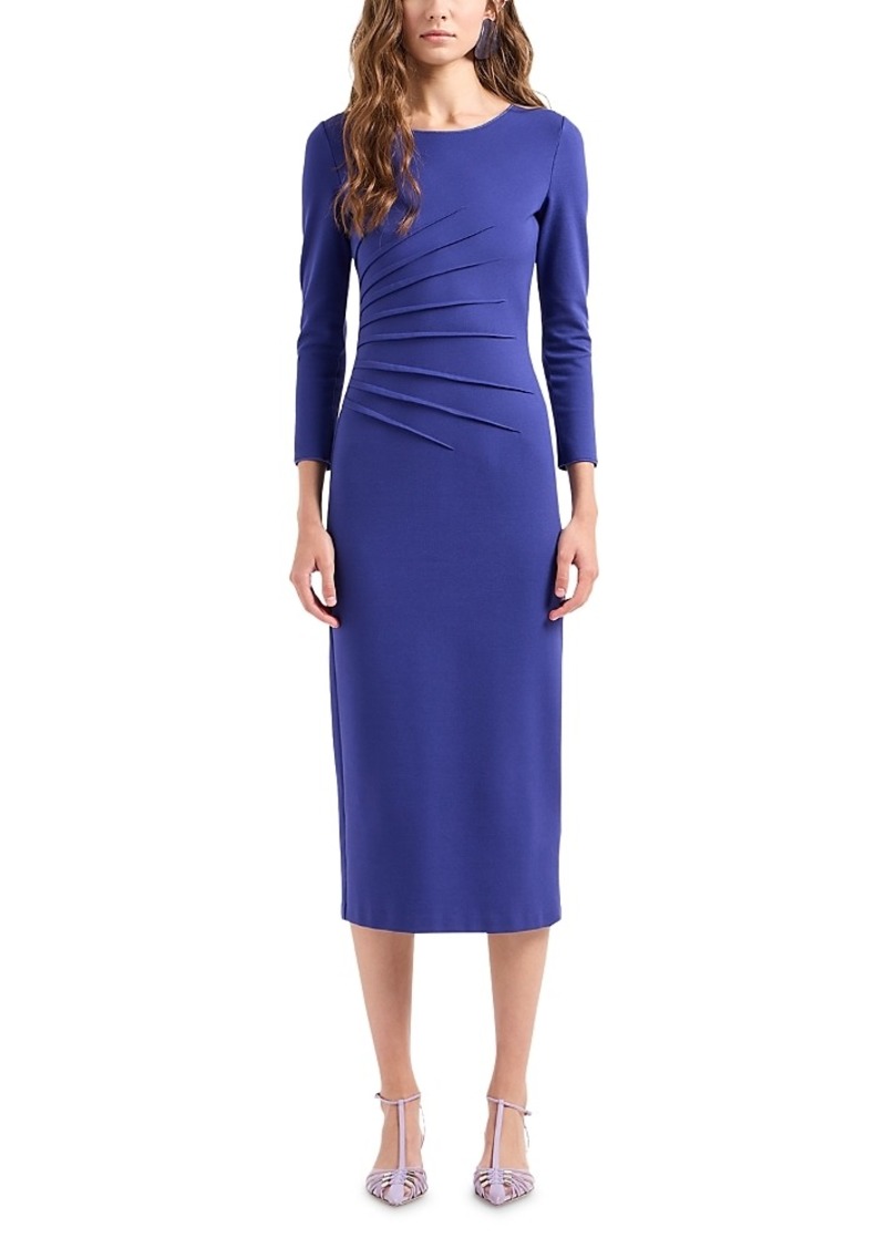 Emporio Armani Dart Detail Sheath Dress