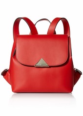 Emporio Armani Designer Smooth Leather Fashion Backpack Caco-Khaki