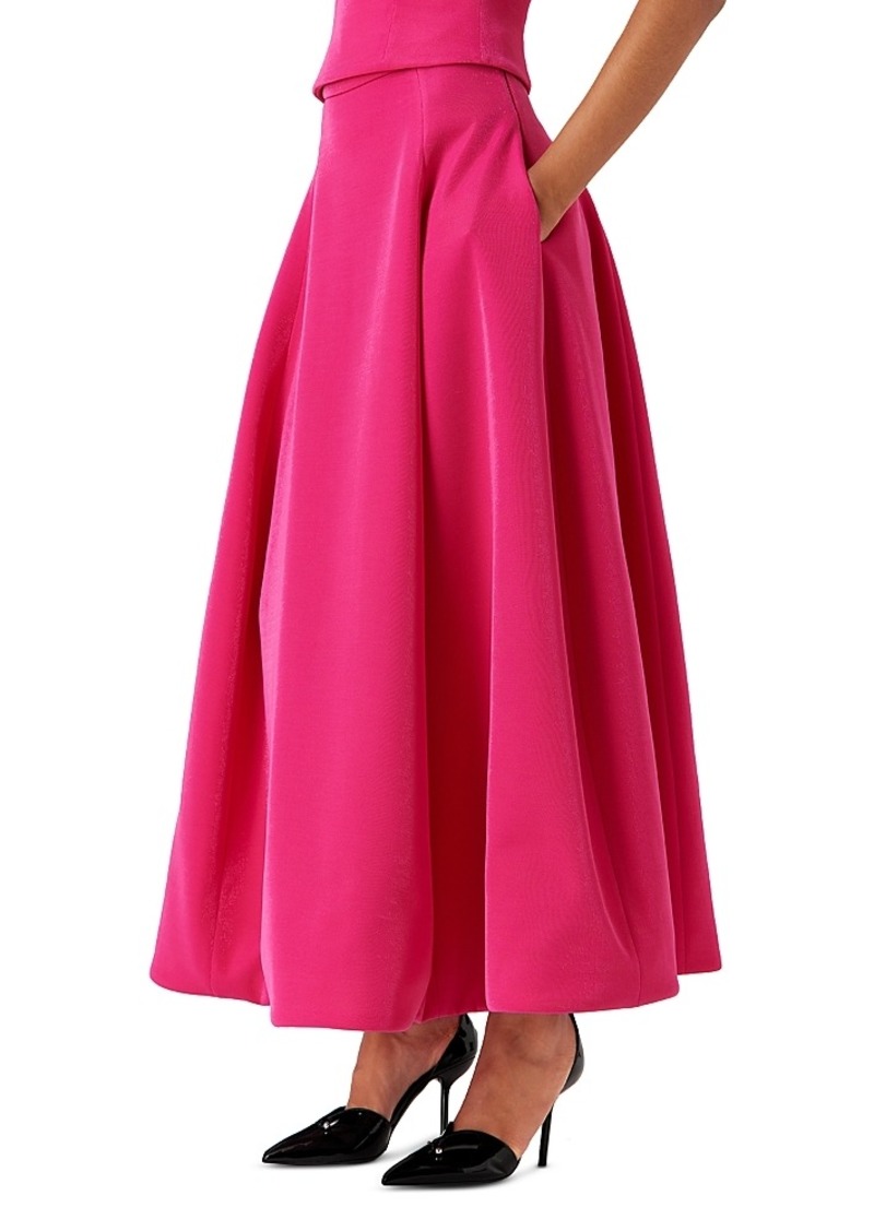 Emporio Armani Double Shiny Pique Maxi Skirt