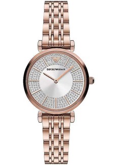 Emporio Armani Elegant pink Timepiece with Women's Crystals