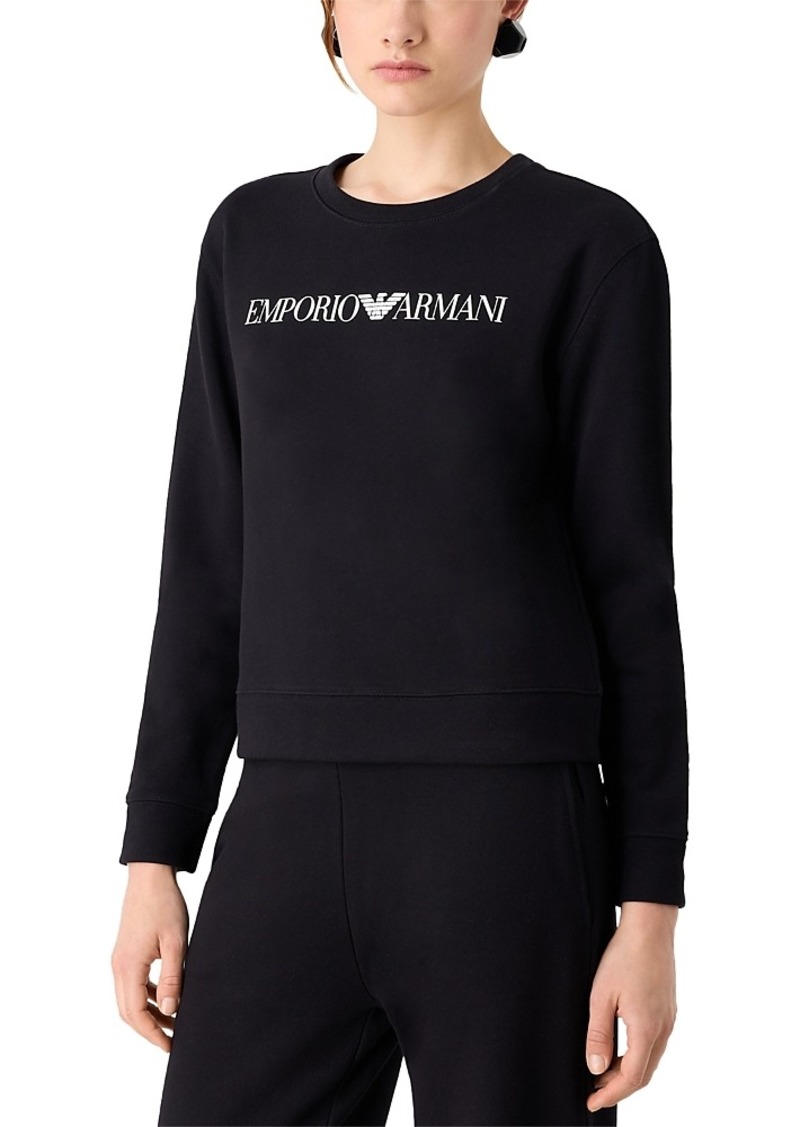 Emporio Armani French Terrycloth Logo Sweatshirt