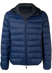 Armani front zip padded jacket
