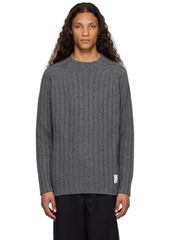 Emporio Armani Gray Rib Sweater