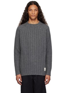 Emporio Armani Gray Rib Sweater