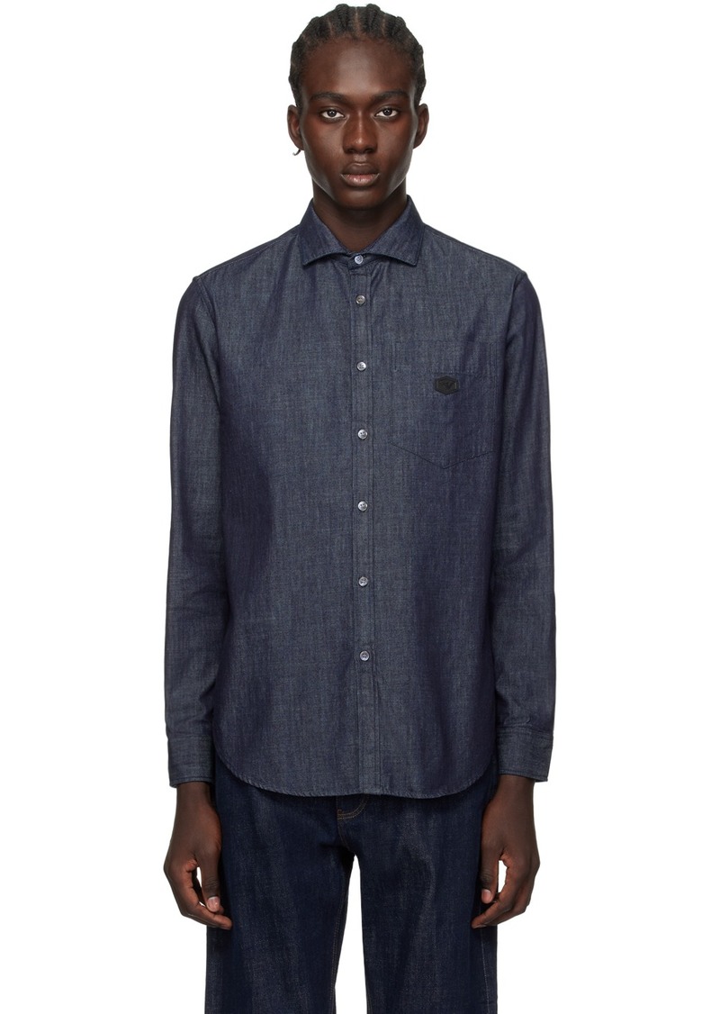 Emporio Armani Indigo Lightweight Denim Shirt