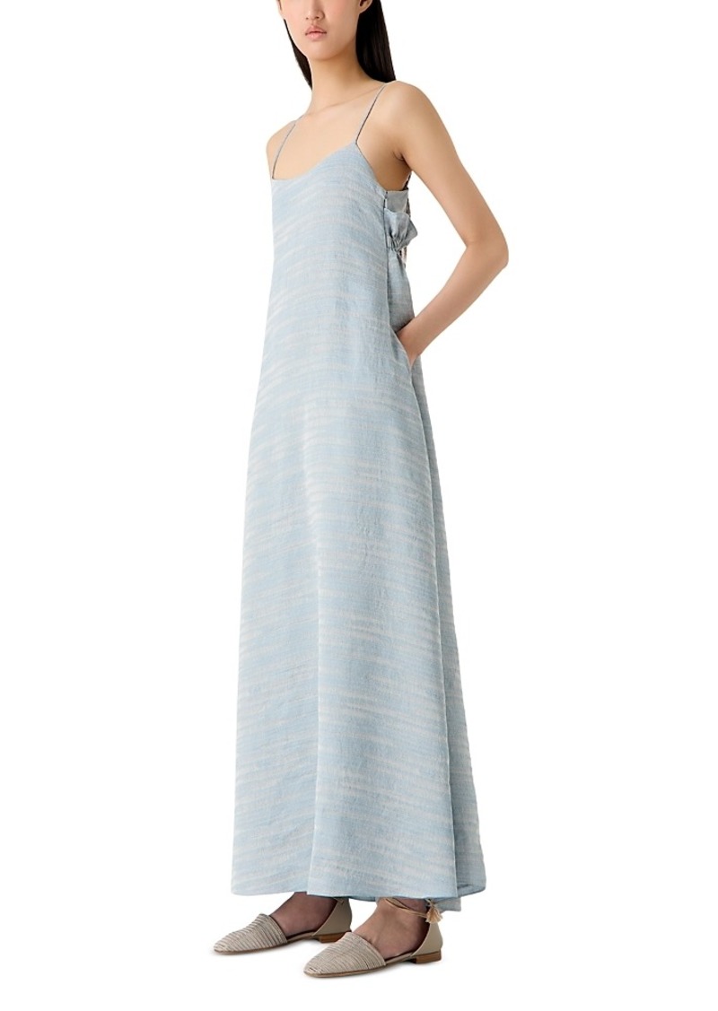 Emporio Armani Jacquard Sleeveless Maxi Dress