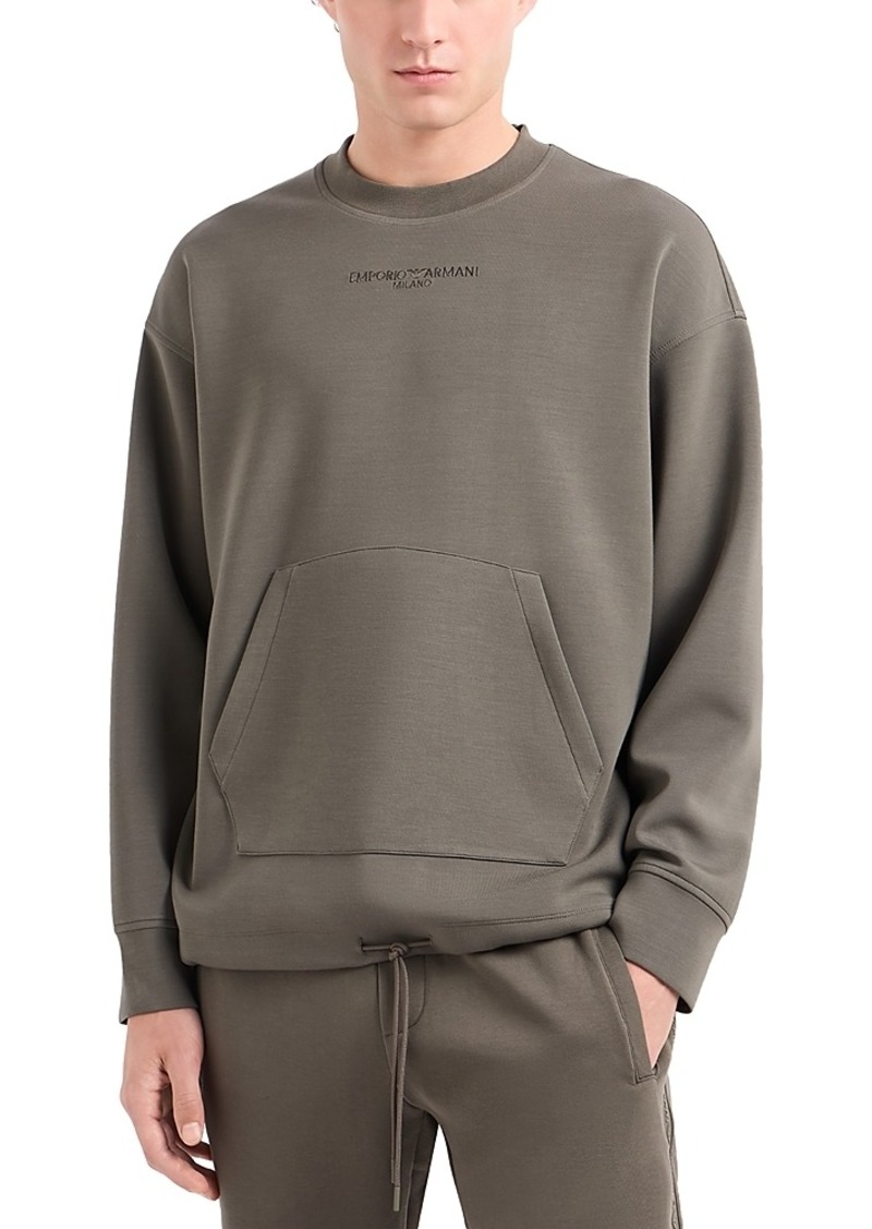 Emporio Armani Jersey Drawstring Waistband Sweatshirt