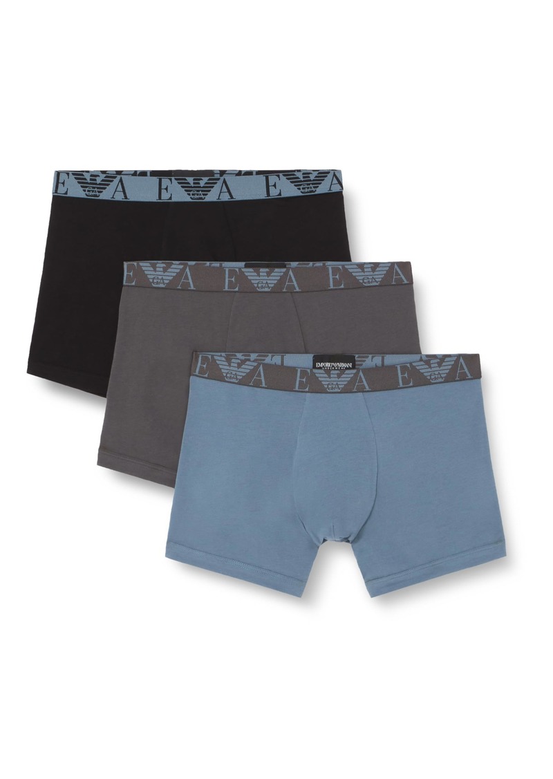 Emporio Armani Men's Bold Monogram 3-Pack Boxer