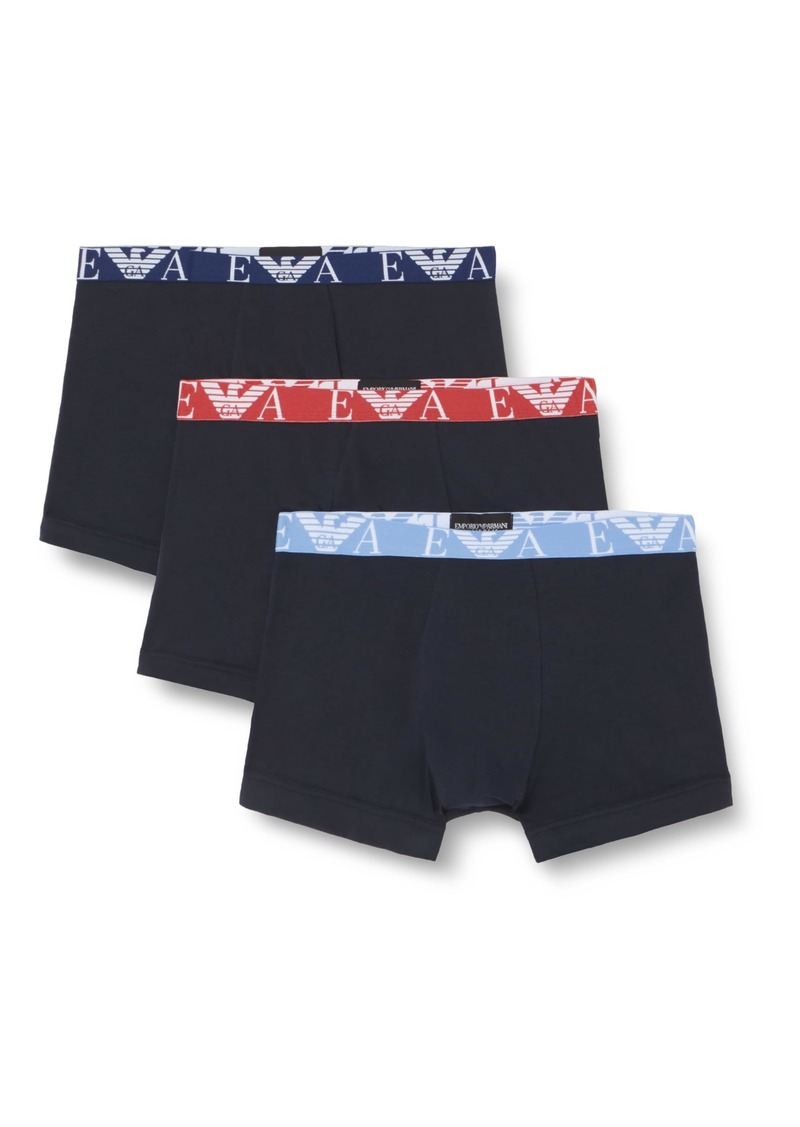 Emporio Armani Men's Bold Monogram 3-Pack Trunk