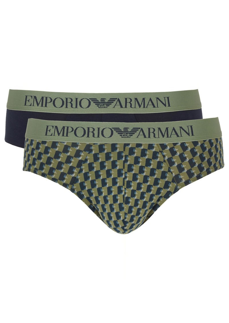 Emporio Armani Men's Classic Pattern Mix 2-Pack Brief