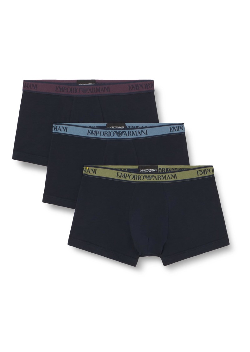 Emporio Armani Men's Core Logoband 3-Pack Trunk