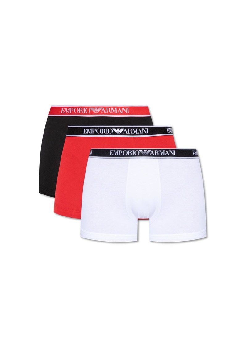 Emporio Armani Men's Core Logoband 3 Pack Trunk