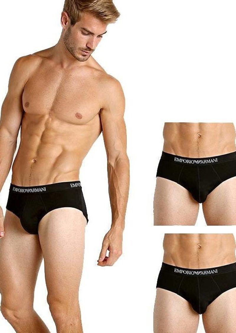 Emporio Armani Men's Cotton Briefs 3-Pack New