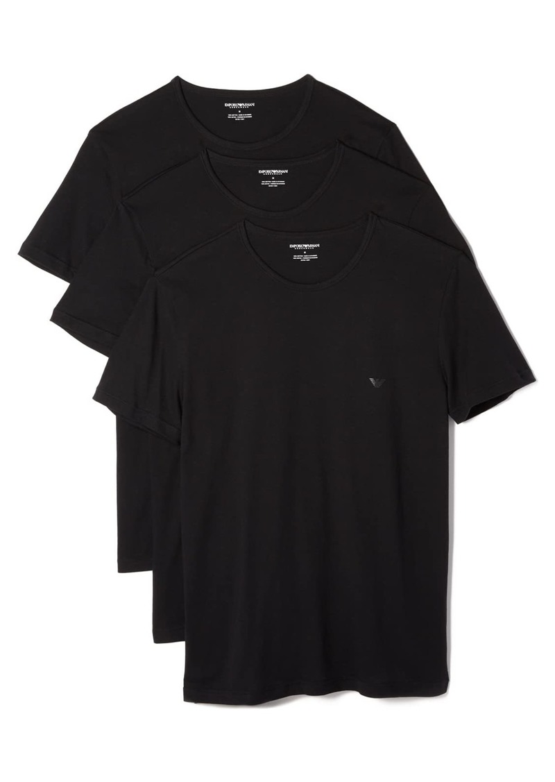 Emporio Armani Men's Cotton Crew Neck T-Shirt 3-Pack