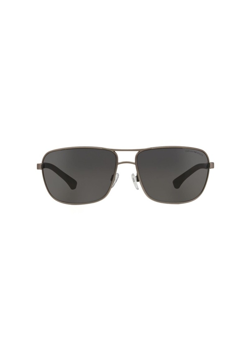 Emporio Armani Men's EA2033 Rectangular Sunglasses