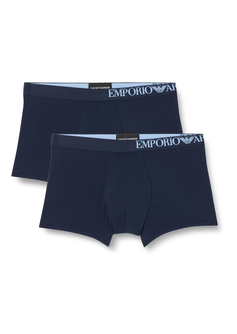 Emporio Armani Men's Eco Soft Touch Bamboo Viscose 2-Pack Trunk