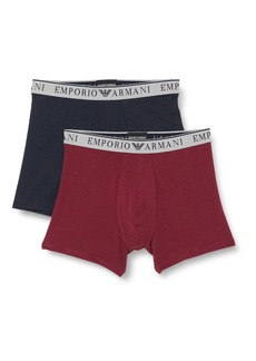 Emporio Armani Men's Endurance 2 Pack Mid Waist Boxer