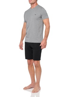 Emporio Armani Men's Endurance Short Pyjamas Set  Melange Grey/Black