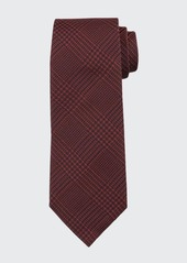 Emporio Armani Men's Houndstooth Plaid Tie