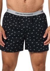 Emporio Armani Men's Loungewear Yarn Dyed Woven Pyjamas Boxer