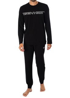 Emporio Armani Men's Megalogo Long Pajamas