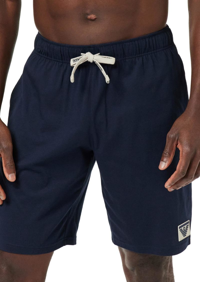 Emporio Armani Men's Piping Logoband Loungewear Bermuda Shorts