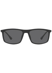 Emporio Armani Men's Polarized Sunglasses, EA4171U 57 - Matte Black