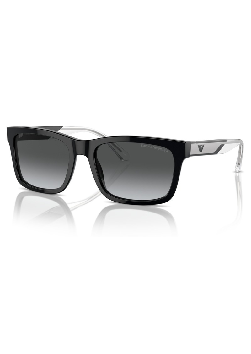 Emporio Armani Men's Polarized Sunglasses, Ea4224 - Shiny Black