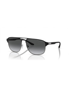 Emporio Armani Men's Polarized Sunglasses, Gradient Polar EA2144 - Matte Gunmetal, Black