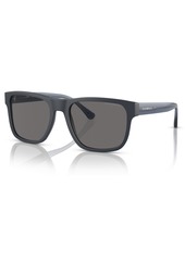 Emporio Armani Men's Polarized Sunglasses, Polar EA4163 - Matte Blue