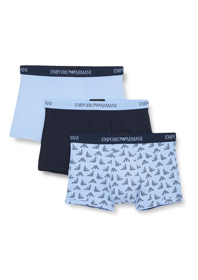 Emporio Armani Men's Pure Cotton 3-Pack Trunk